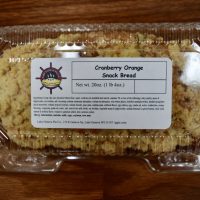 Cranberry orange snack bread